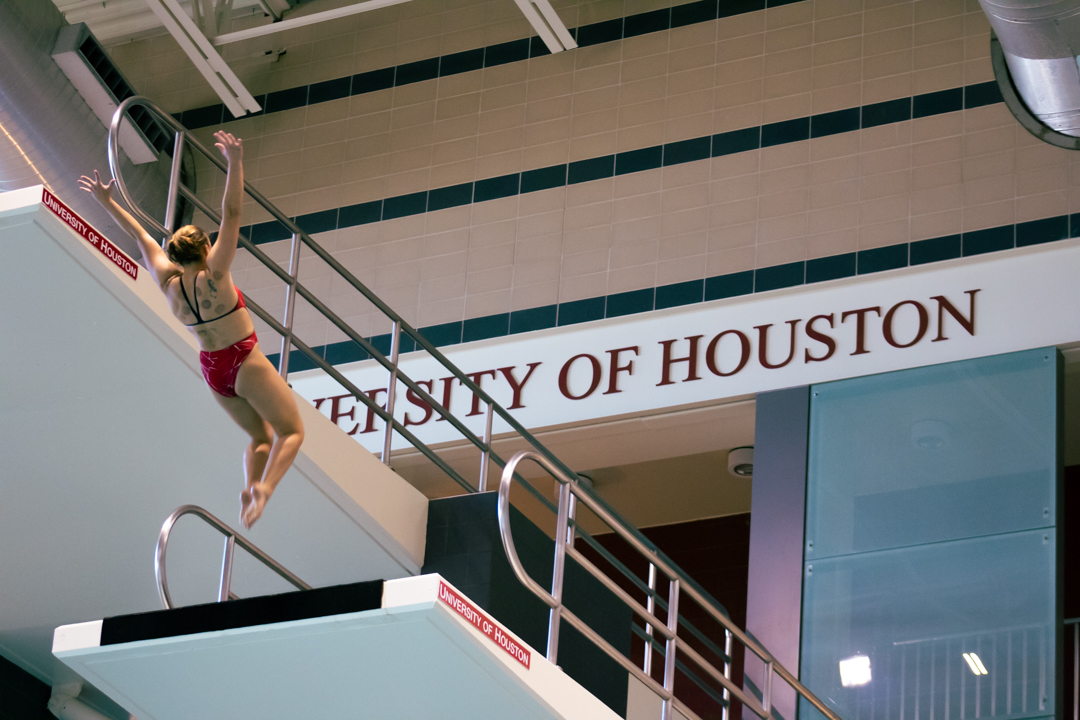 UH swimming and diving took second at the Rice Fall Splash over the weekend. | Raphael Fernandez/The Cougar