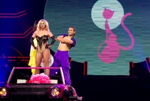 Skimpy outfits and all, singer Britney Spears did not disappoint in her Femme Fatal Tour performance at the Toyota Center.  | Newton Liu/The Daily Cougar