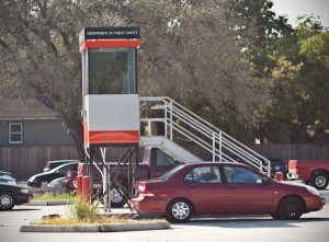 Security kiosks like this one are located in lots 9C, 12A and 4A to provide security in those areas. They were established for crime prevention, as well as improving the image of the campus. | Jack Wehman/The Daily Cougar