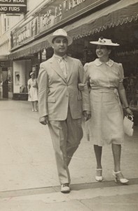 The writings of Alonso S. Perales, shown here in San Antonio with his wife, Marta,  during the 1940s, are on view inside the Special Collections of the M.D. Anderson Memorial Library through March.   |  Photos courtesy of the Alonso S. Perales Papers