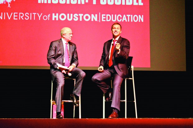 Even though Eric Geitens is not an alumnus of University of Houston, he talked to students at the College of Education’s “First Lecture” about overcoming life’s adversity and challenges.  |  Courtesy of Robert H. McPherson