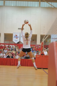 As the team’s starting setter in 2011, the College Station native led the Cougars in service aces (30) and assists (1,215), while appearing in 29 matches, 114 sets and recording eight matches of 50 or more assists. | File photo/The Daily Cougar