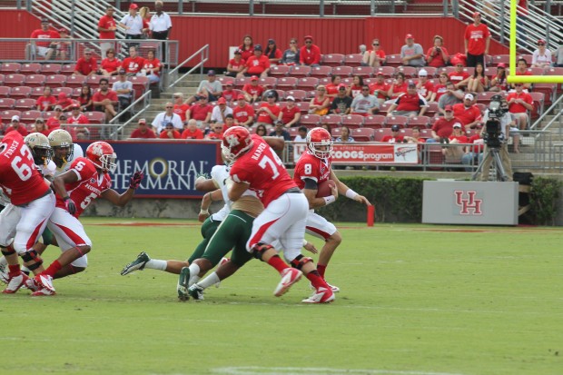 David Piland scrambles for yards against UAB Rebekah Stearns/ The Daily Cougar 