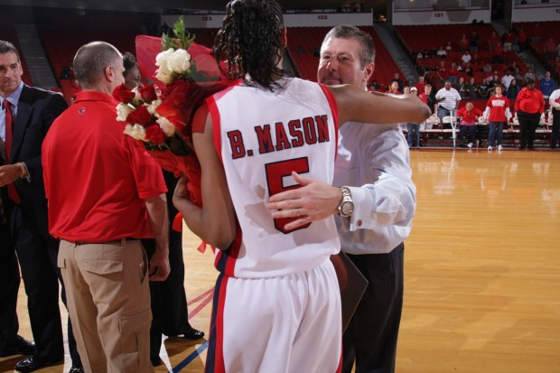 Brittany Mason went straight into coaching after her playing career concluded. She is now the video coordinator on the women's basketball team.  |  Courtesy of UH athletics