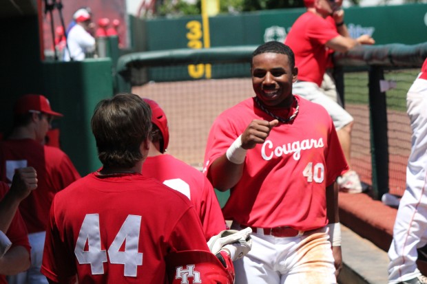 Junior outfielder Jonathan Davis, who batted .306 with 38 hits scoring 19 runs last season, said the Cougars will be much improved offensively and will aim for 30 more victories this season. | File photo/The Daily Cougar