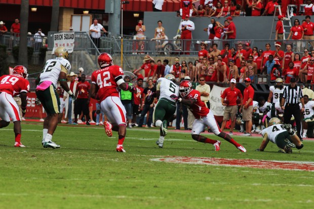 After competing in the Senior Bowl and Texas vs. The Nation Phillip Steward #42 is preparing for the NFL Draft. | File photo/The Daily Cougar