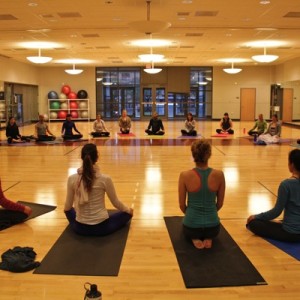The Texas Yoga Conference took over the Campus Recreation and Wellness Center over the weekend, bringing yoga demonstrations and musical acts along with it. | Catharine Lara/The Daily Cougar