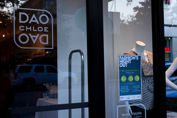 Dao Chloe Dao, a boutique that specializes in cocktail dresses and evening gowns, celebrated Fashion's Night Out in Houston from 6 to 9 p.m. on Thursday. | Gihae Kang/The Daily Cougar