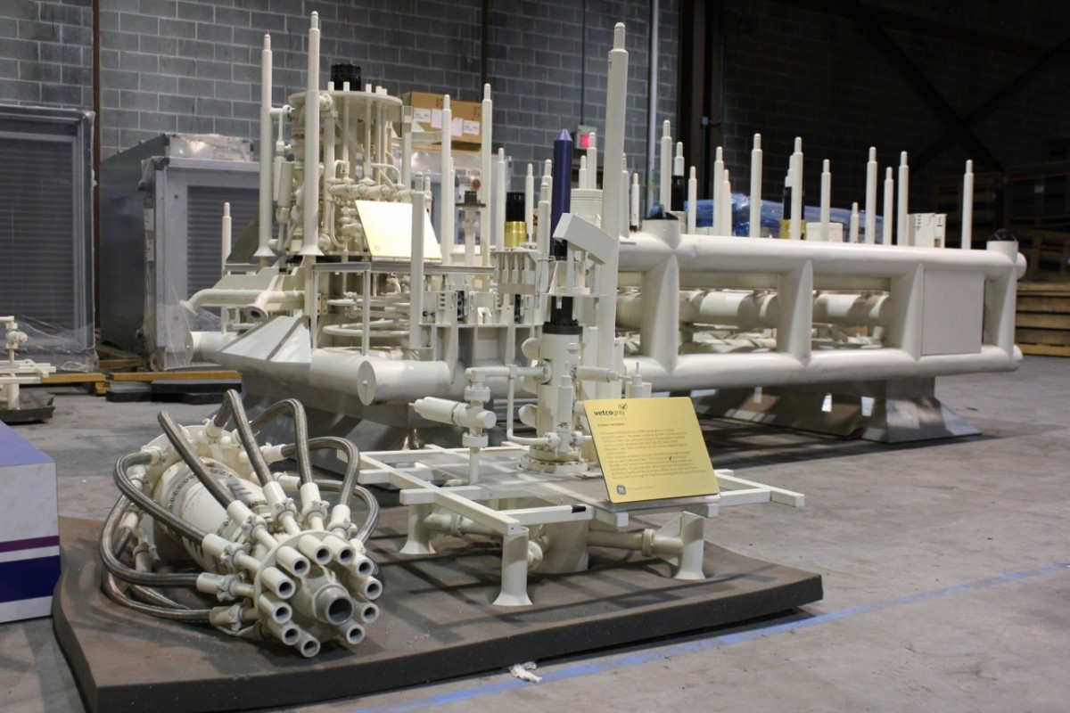 The subsea deep sea well model students will be using is being housed in Building 14 in Energy Research Park. | Hannah Laamoumi/The Daily Cougar