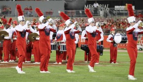The Spirit of Houston Band performs during halftime at the Homecoming game against Tulsa. File Photo/The Daily Cougar