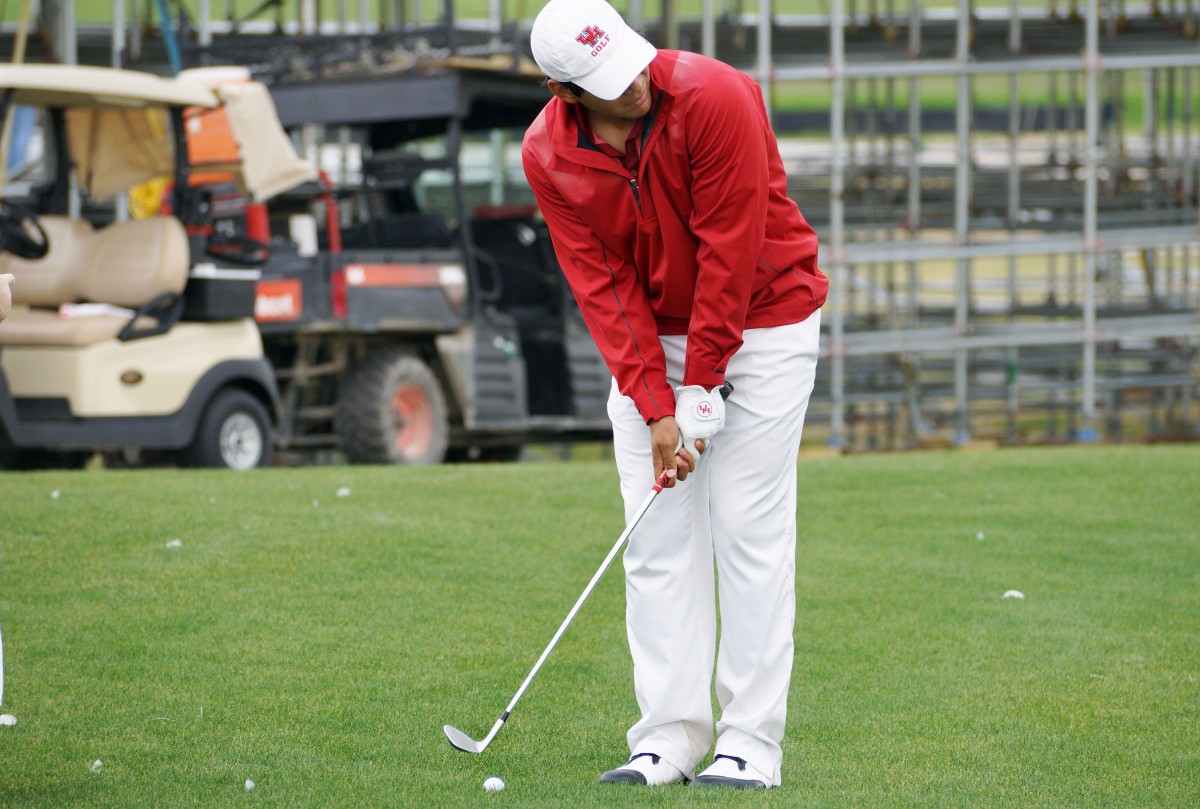 Sophomore Roman Robledo, who competed with the Cougars this weekend during the Bayou City Collegiate Championship at Redstone Golf Club, will have female counterparts on the golf team first in 2013-2014. Robledo shot +4 and finished tied for 40th place. | Esteban Portillo/The Daily Cougar