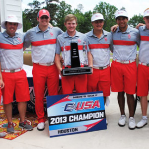 The Cougars shot a 7-under-par 857 to claim first place at the Conference USA golf championships in Texarkana Ark. It is the first time UH has won since 2001. | Courtesy of UH Athletics