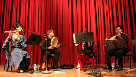 An ensemble entertained students by playing traditonal middle eastern style music. UH has a large population of students of middle eastern descent said Eric Cao who helped put on the event. | IShaimma Eissa/The Daily Cougarp