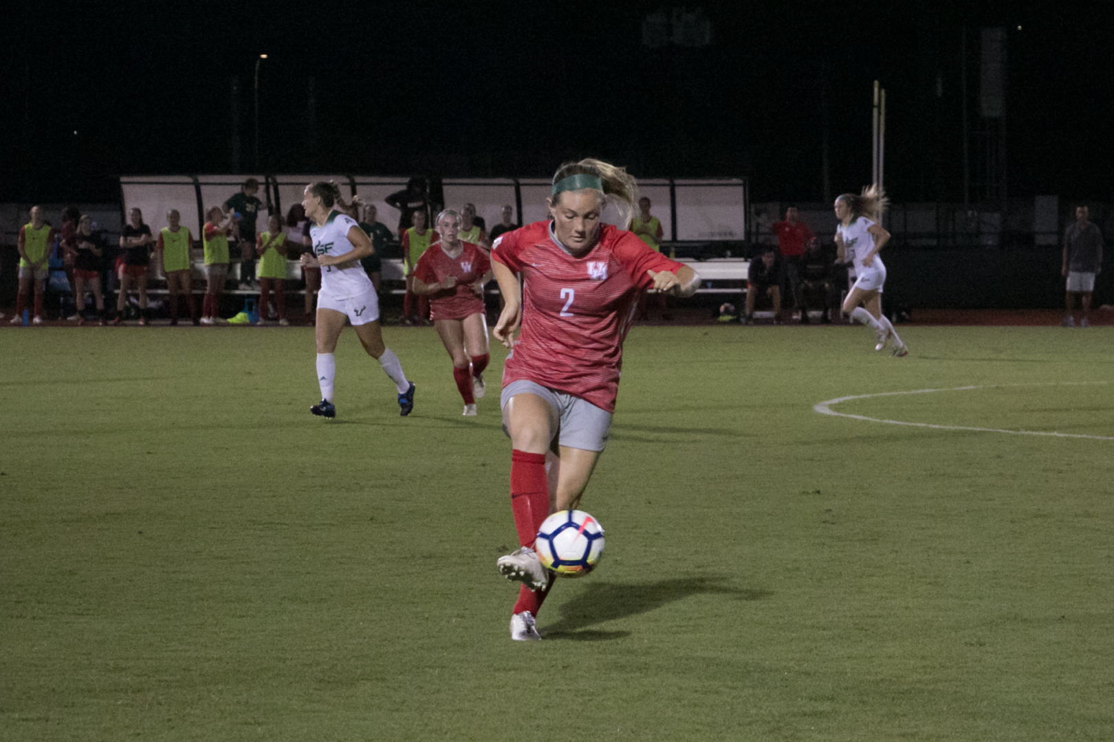 The Cougars lost to the USF Bulls 3-1 Thursday in their 2019 season opener. Houston was only able to get five shots on goal during the game compared to USF's 13 shots on goal. | Catt Lara/The Cougar