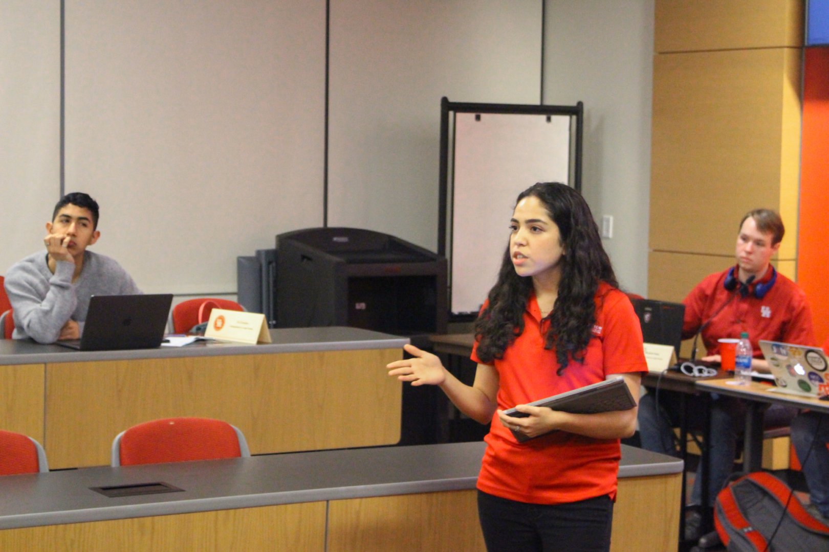 Student Government Association President Jasmine Khademakbari discussed how SGA's relationship with the Black Student Union has improved from previous years at a virtual Senate meeting. | Donna Keeya/The Cougar