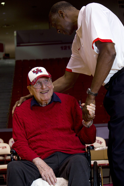 Elvin Hayes and Guy Lewis are both members of the National Collegiate Basketball Hall of Fame. | Nichole Taylor/The Daily Cougar