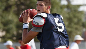 Freshman quarterback John O'Korn could get his first start Saturday against Rice. | Justin Tijerina/ The Daily Cougar