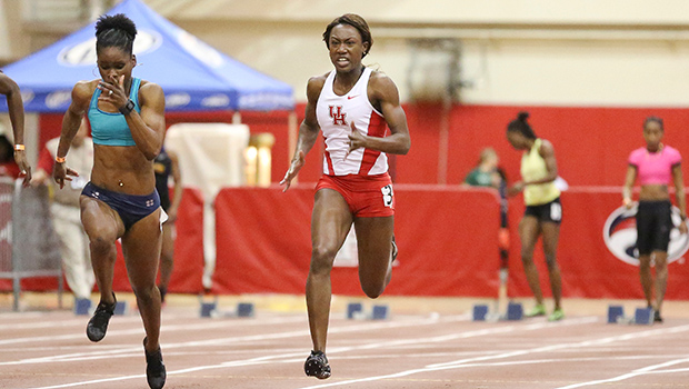 Senior Brittany Wallace overcame early adversity to solidify herself as a ‘role model’ and become one of the team’s best runners. |  Courtesy of UH Athletics