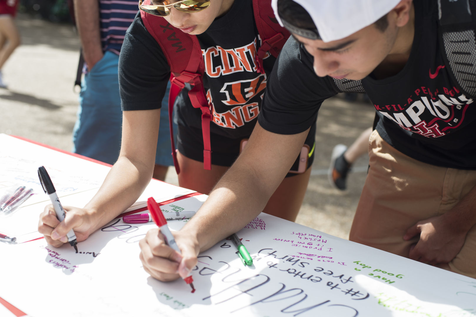 Students at Butler Plaza were invited to pledge to "end the stigma" of mental illness. | Justin Cross/The Cougar