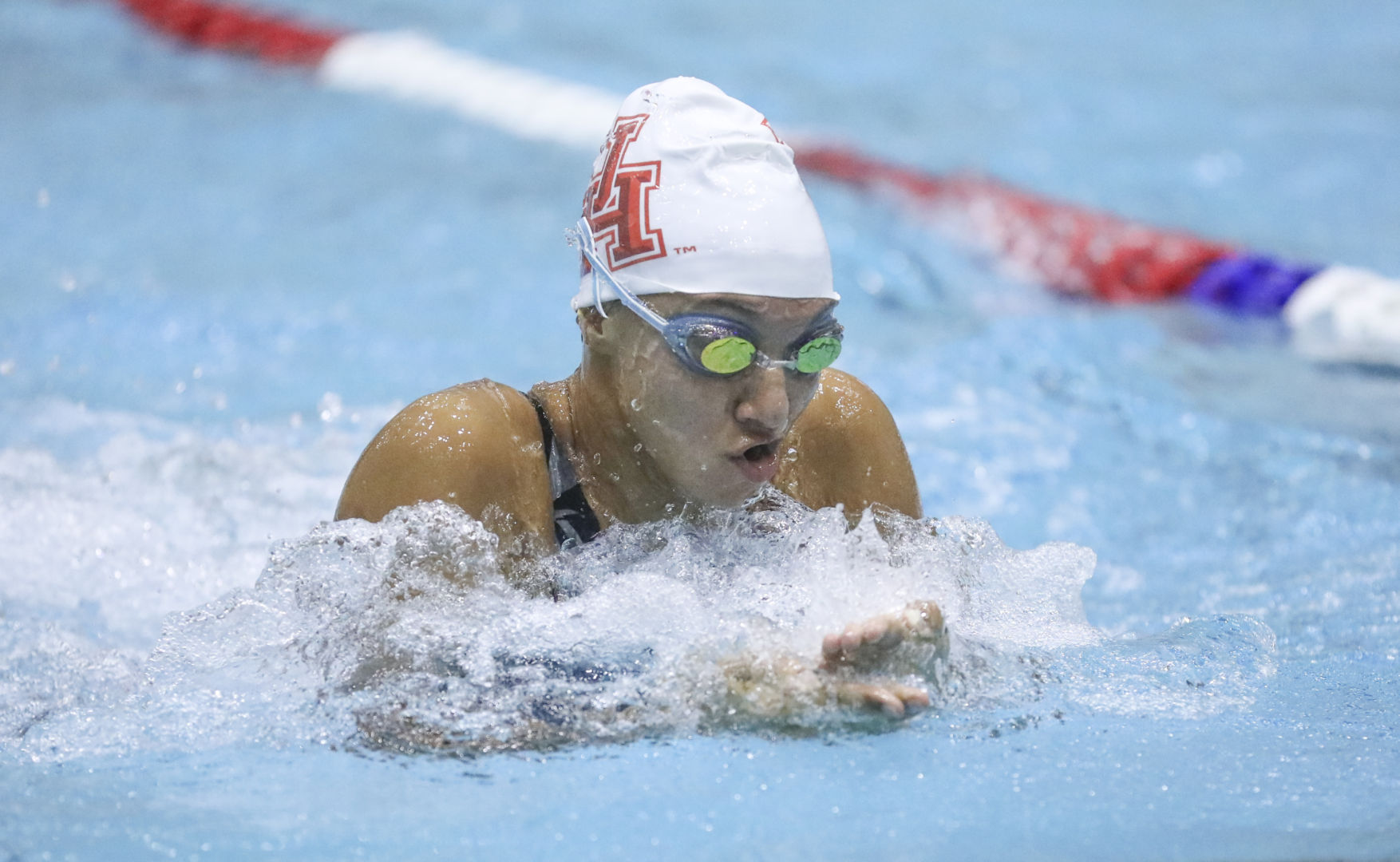 Peyton Kondis was named the 2019-20 American Athletic Conference Co-Swimmer of the Year in her senior season with Houston. | Courtesy of UH athletics
