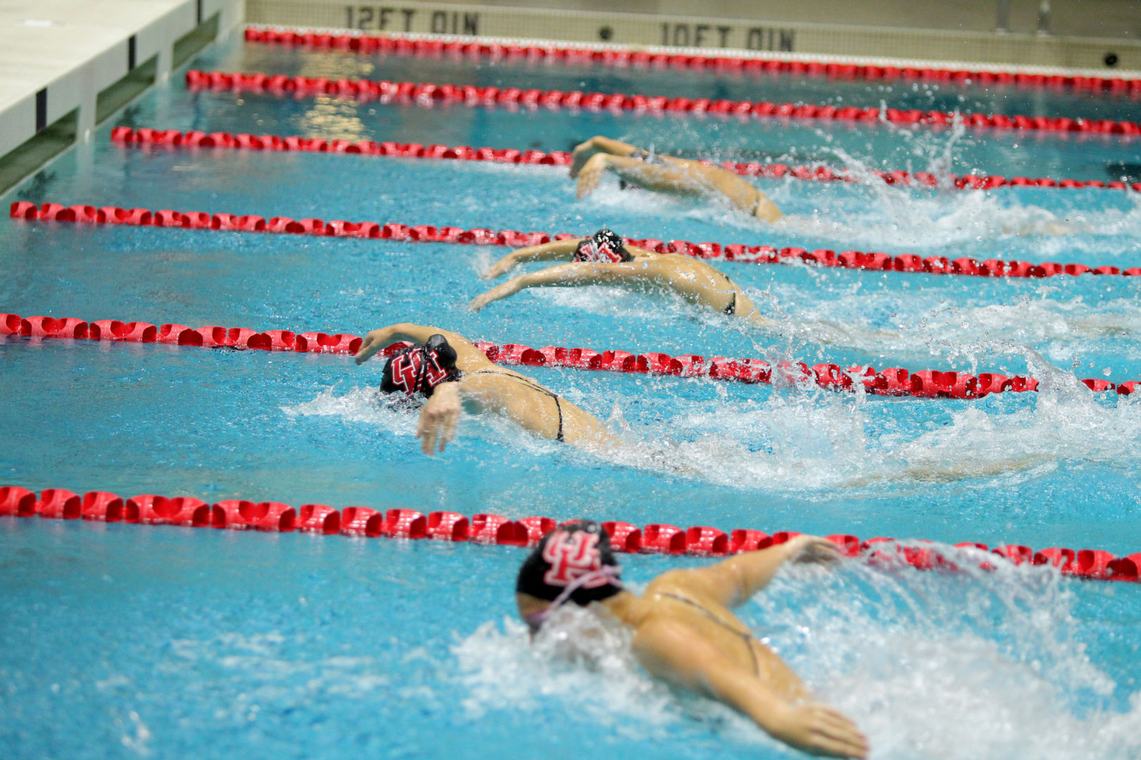 The UH swimming and diving team had won its first two meets against Tulane and SMU, prior to its meeting against Texas A&M this weekend. | File Photo