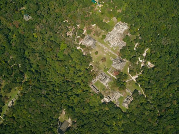 Maya ruins aerial photography done by UH researchers. 