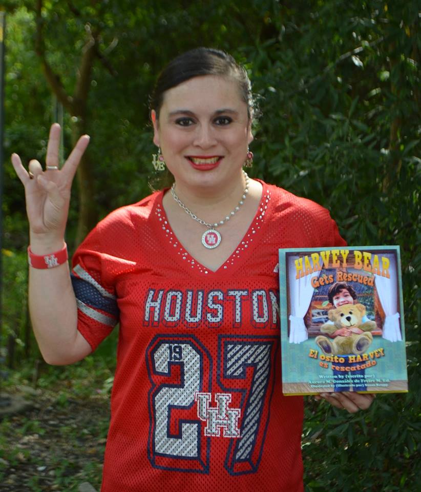 Alumna UH harvey book Alumna and local teacher Aurora González de Freire wrote the children's book "Harvey Bear Gets Rescued" after being convinced by her students to get her idea published.  | Courtesy of Aurora González de Freire