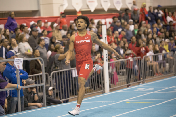 Obi Igbokwe, along with nine other Cougars, hope to win Houston a national championship despite the odds. | Trevor Nolley / The Cougar NCAA Outdoor Championships 2019