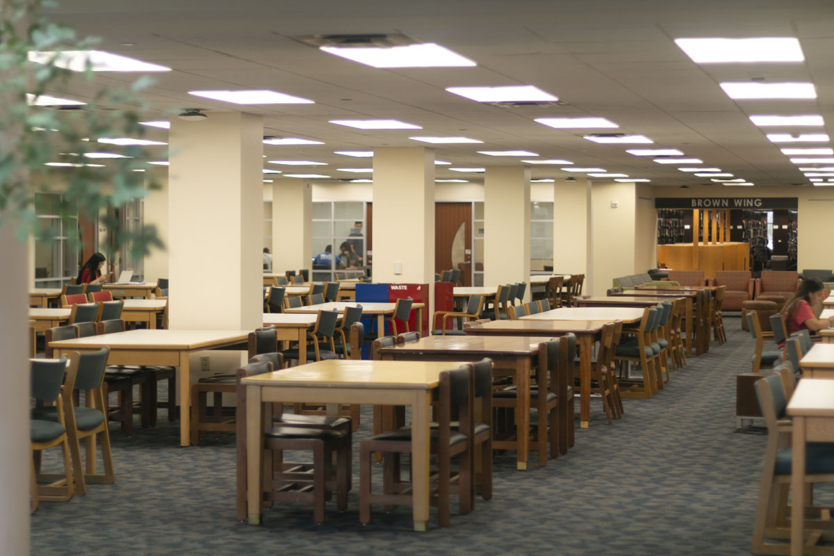 Limited computers and distanced furniture are some adjustments M.D. Anderson Libary will take when reopening. | File photo