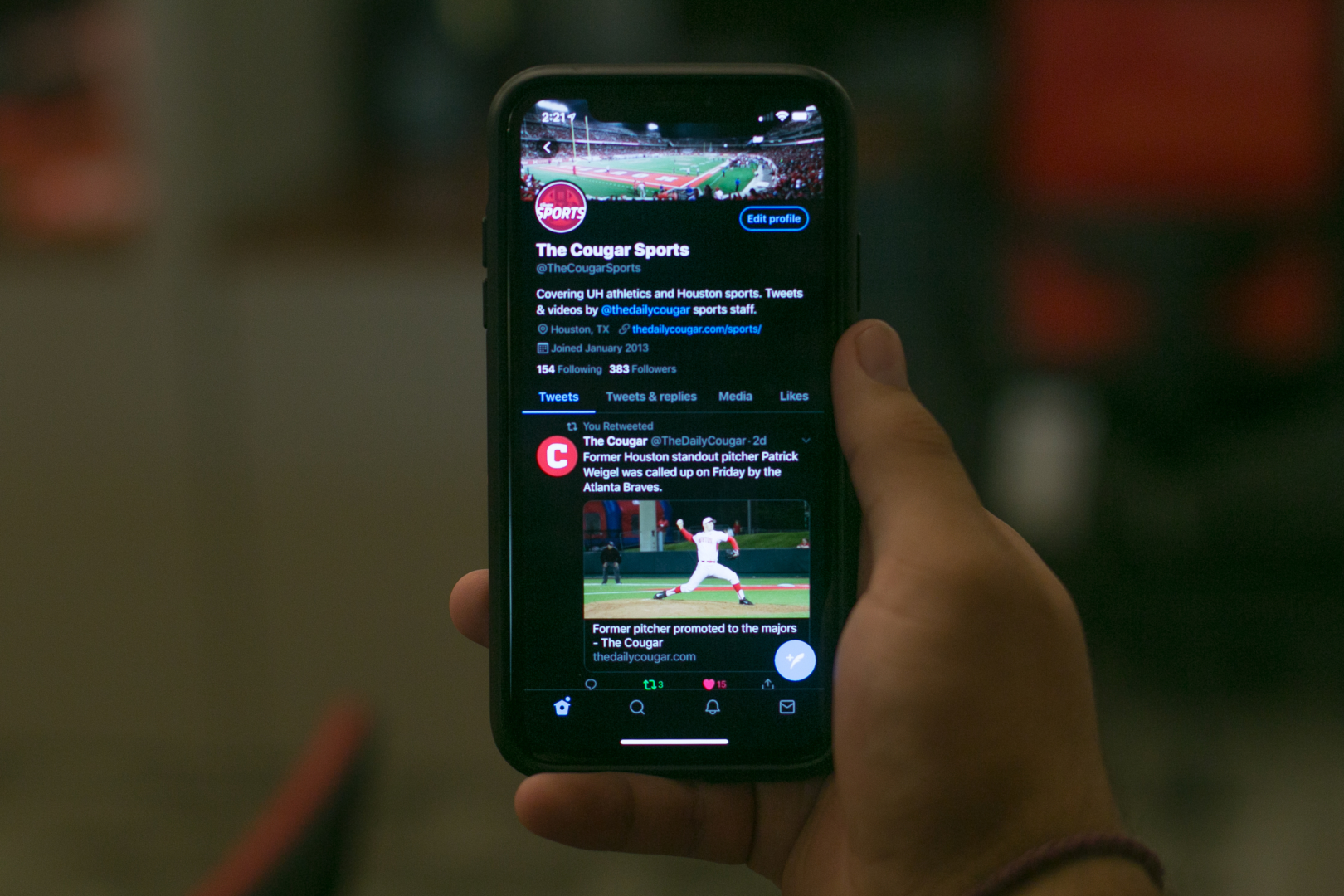 Social media is key for incoming UH athletics fans. | Trevor Nolley/The Cougar