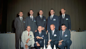 The second group of astronauts to work on the moon mission were announced by NASA from Cullen Performance Hall on September 17, 1962. | NASA/Courtesy Photo.