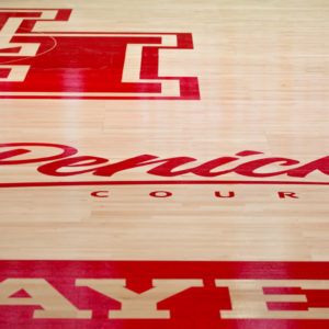 The basketball court now dons the Penick family name. | Trevor Nolley/The Cougar