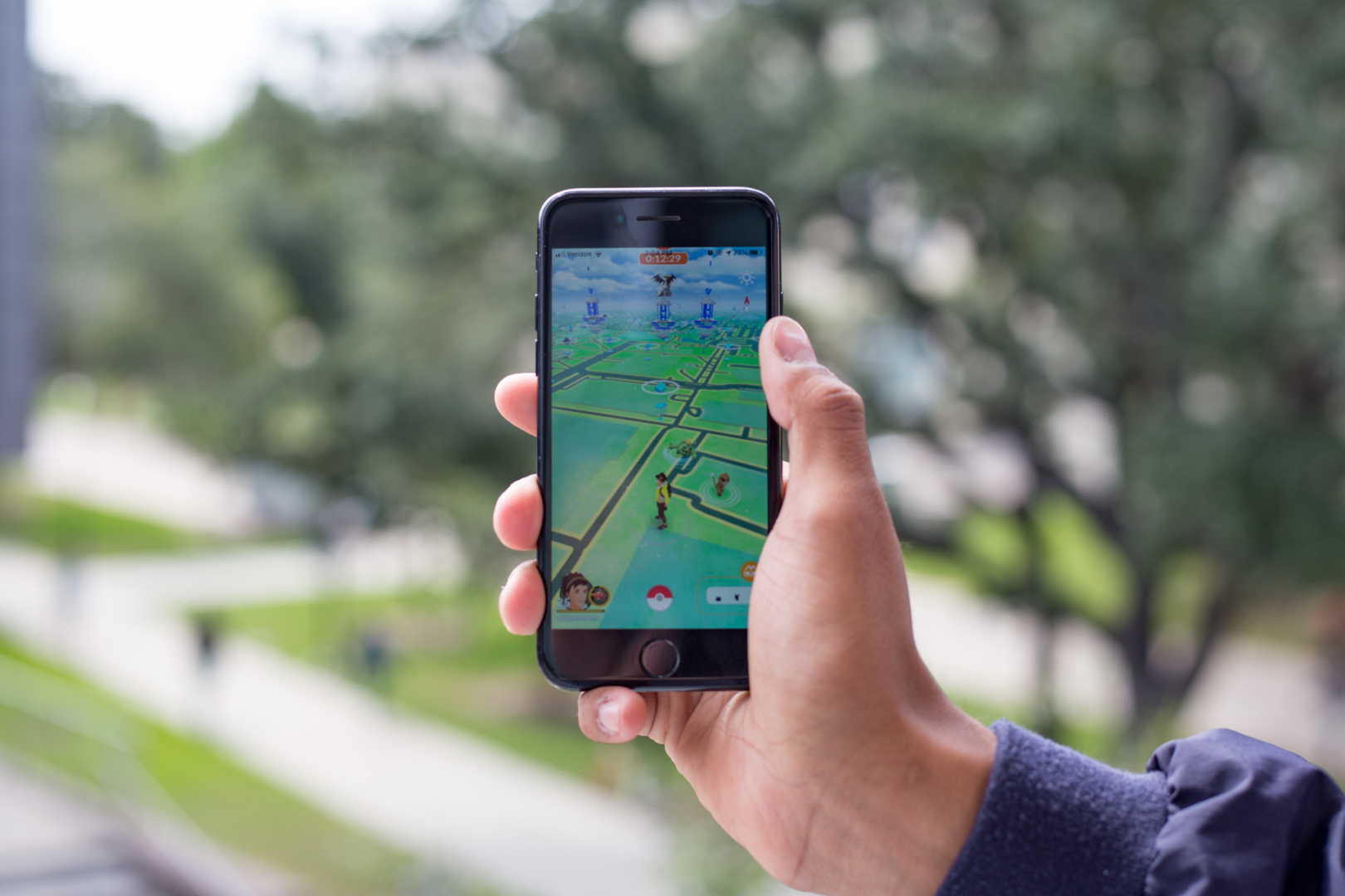 Lots of students around campus play Pokemon Go. | Trevor Nolley/The Cougar