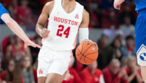 Sophomore guard Quentin Grimes leads Houston in points, averaging 14.8 per game through the first 14 games of the season. | Trevor Nolley/The Cougar