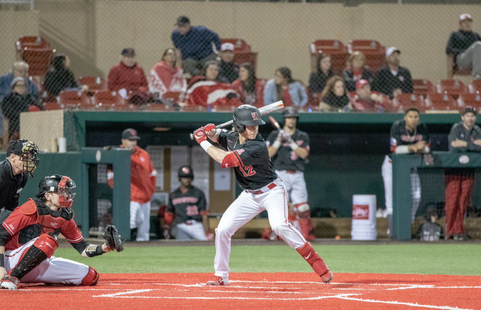 Sophomore second baseman Ian McMillan was one of six Cougars to get a hit in Houston's 3-2 loss to No. 1 Texas Tech on Sunday at the Round Rock Classic. | Jhair Romero/The Cougar