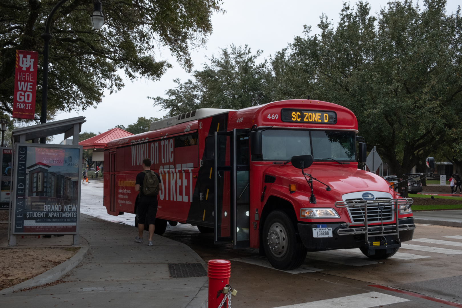 The shuttle tracking is offered through the Cougar Trax GPS system and accessible through the UH Go app. | Kathryn Lenihan/The Cougar