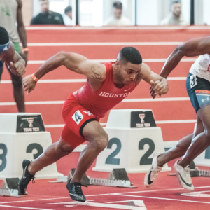 In last season's AAC Championships, senior sprinter Travis Collins was able to post a career-best 6.61 in the 60-meter competition. UH track and field participated in the Charlie Thomas Invitational on Saturday. | Courtesy of UH athletics