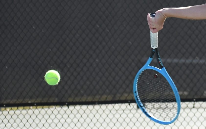 The UH tennis team had its three-match winning streak snapped on Friday against Baylor. | Courtesy of UH athletics