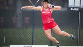 UH track and field junior Nu’uausala Tuilefano broke a 34-year-old program record in the shot put on Saturday. | Courtesy of UH athletics