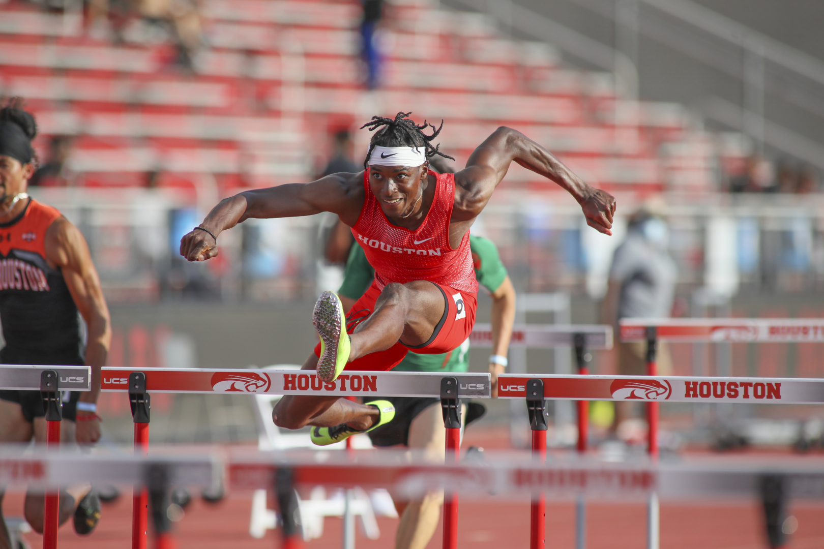 UH track and field dominated the 2021 AAC Championships with the men's team capturing its fifth straight conference title and the women's team coming out on top for the first time since 2018. | Courtesy of UH athletics