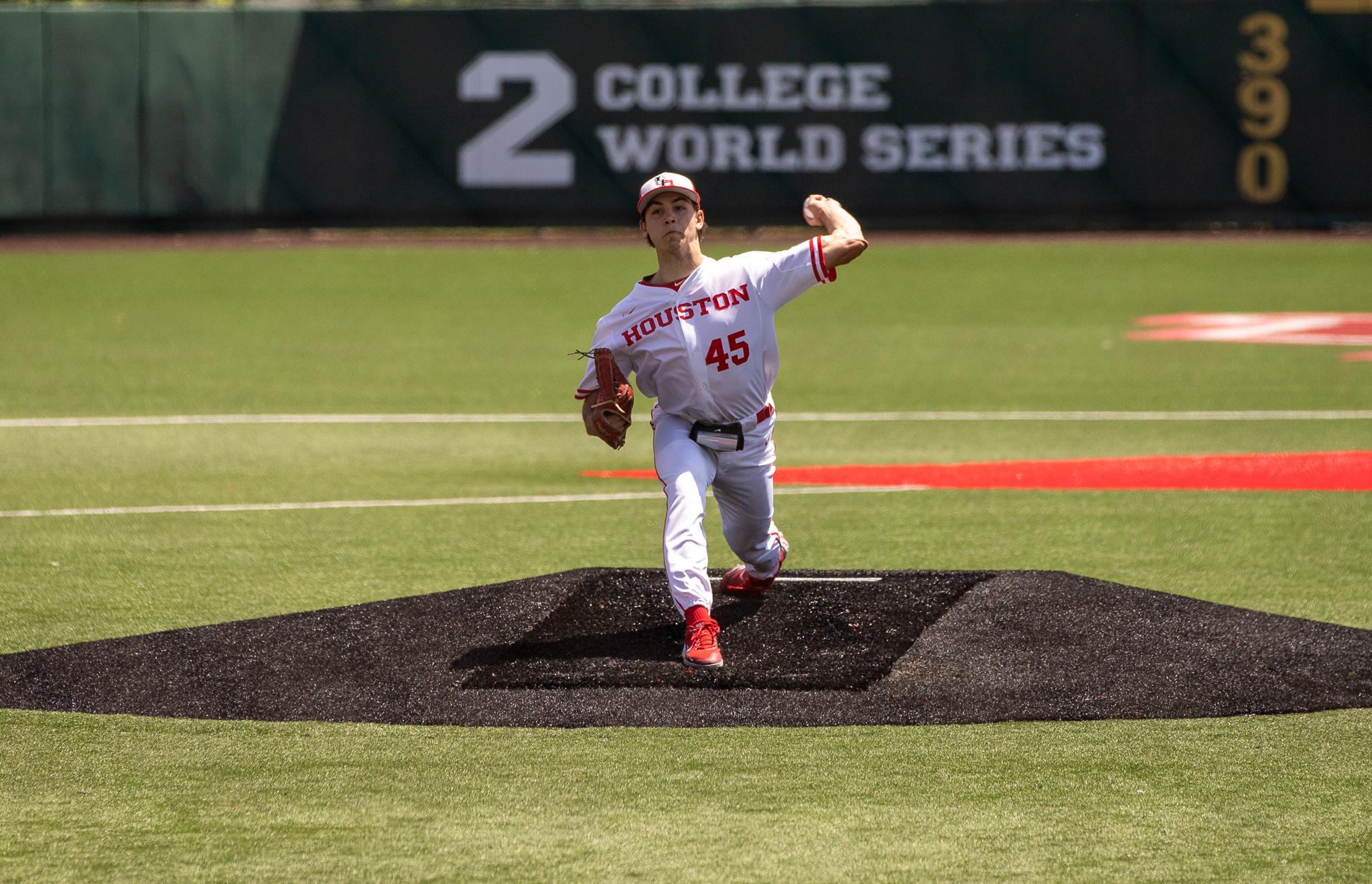 Robert Gasser improved his draft stock in a big way over the course of the 2021 UH baseball season and is projected to go in the second round of the 2021 MLB Draft. | Andy Yanez/The Cougar