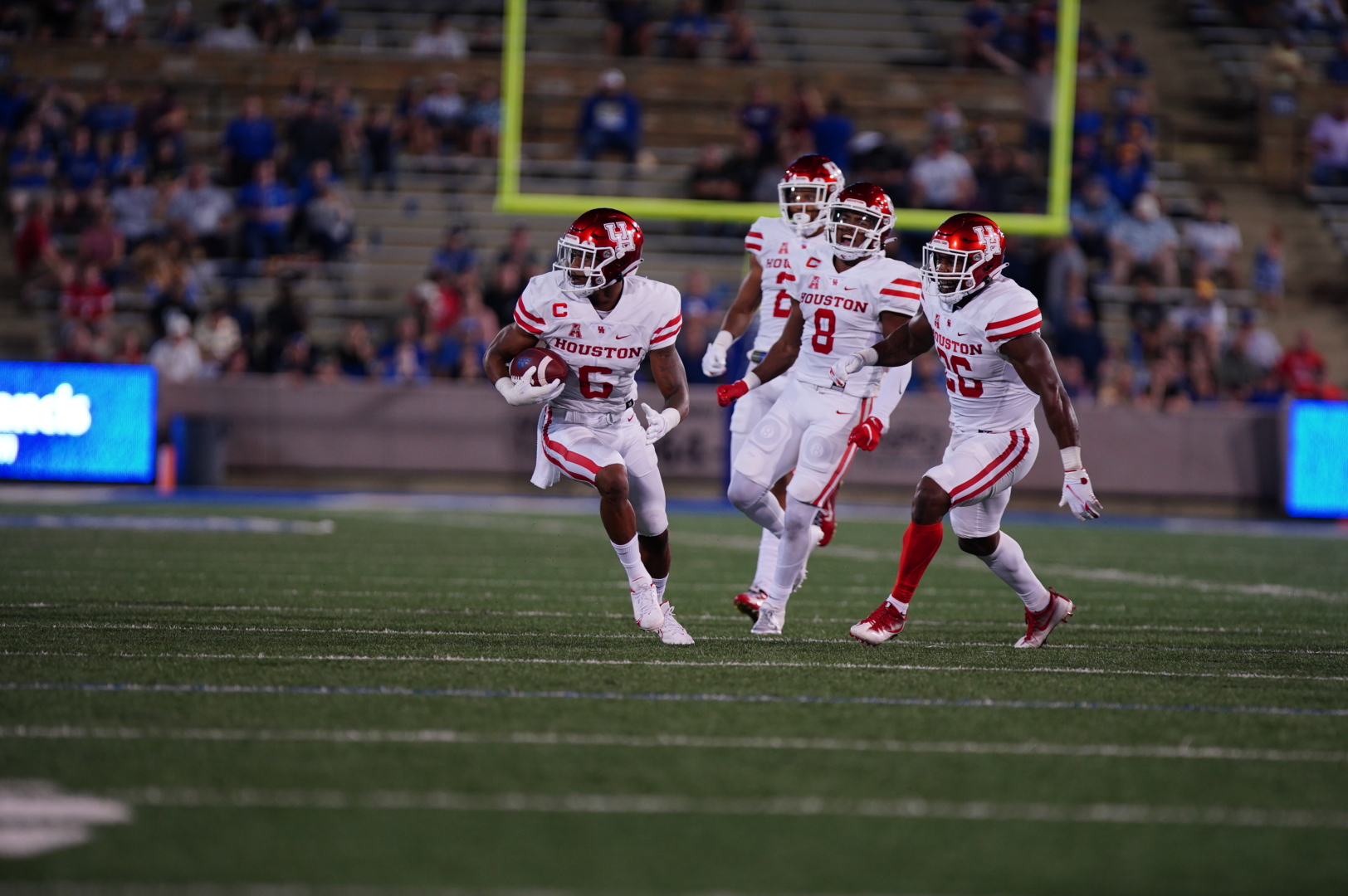 Senior cornerback Damarion Williams had one of the three interceptions for the UH defense in a dominating victory over Tulsa on Friday night. | Courtest of UH athletics