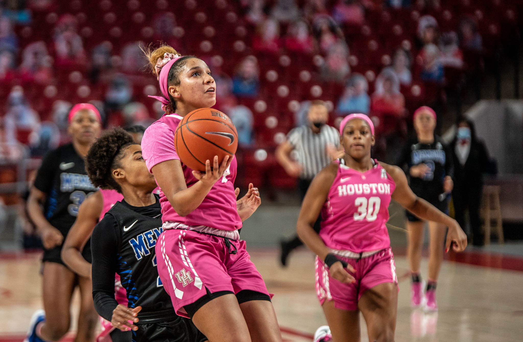 The UH women's basketball program has big expectations for sophomore guard Laila Blair who is coming of a freshman season in which she led the Cougars in scoring. | Andy Yanez/The Cougar