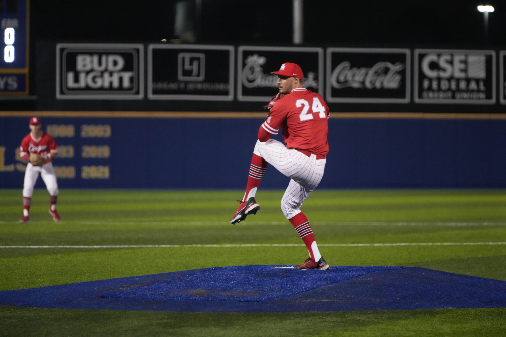Junior right-handed pitcher Ben Sears struck out a career-high seven batters in UH baseball's win over McNeese on Tuesday night. | Courtesy of UH athletics