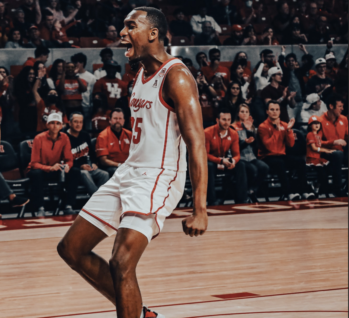With the Cougars win over UCF on Thursday, forward Fabian White Jr. became the all-time wins leader in UH men's basketball program history with 110 career victories. | Victor Carroll/The Cougar