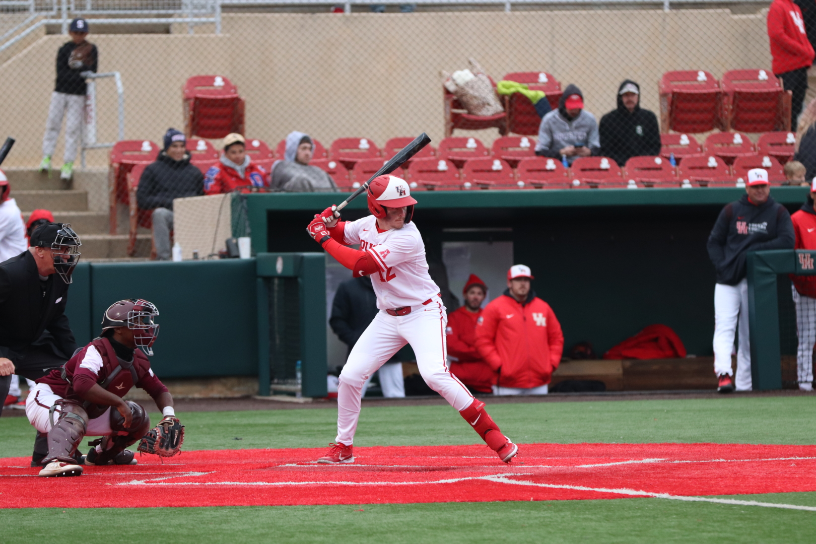 UH baseball shortstop Ian McMillan's bases-clearing triple in the top of the eighth broke the game open in the Cougars' win over Texas A&M on Tuesday night. | James Mueller/The Cougar