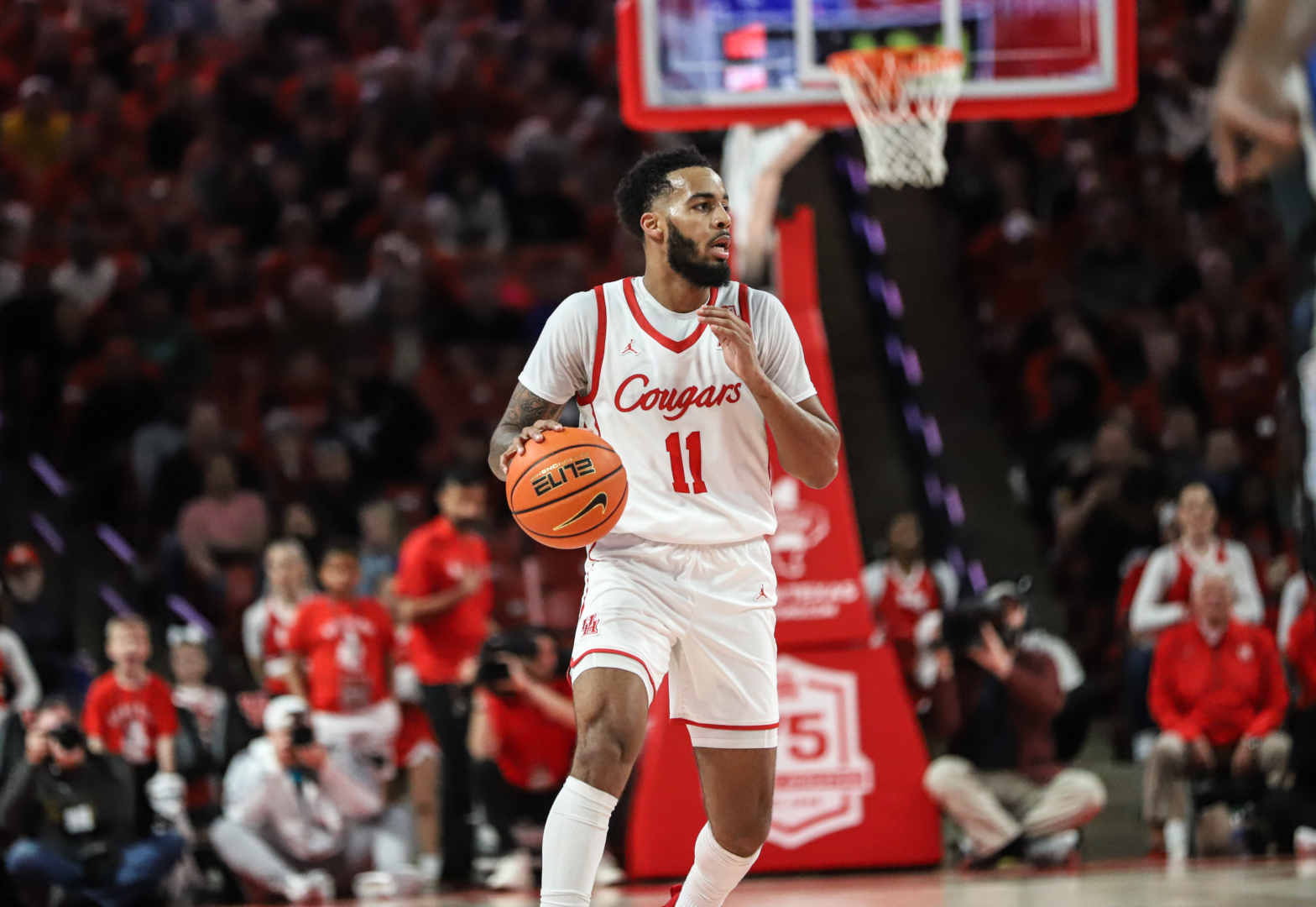 Kelvin Sampson has described Kyler Edwards as "solid" all year, because of his unique ability to excel in every aspect of the game. | Sean Thomas/The Cougar