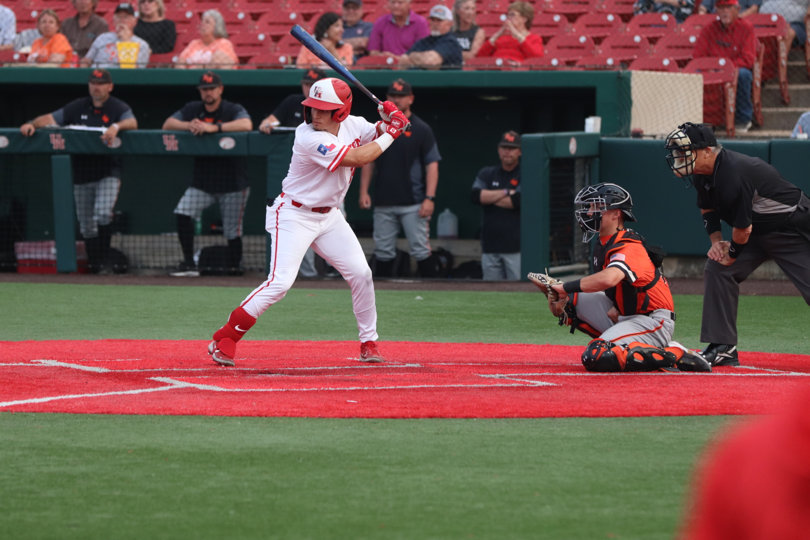 UH baseball's Alex Lopez hit two home runs over the weekend against Cincinnati. | James Mueller/The Cougar