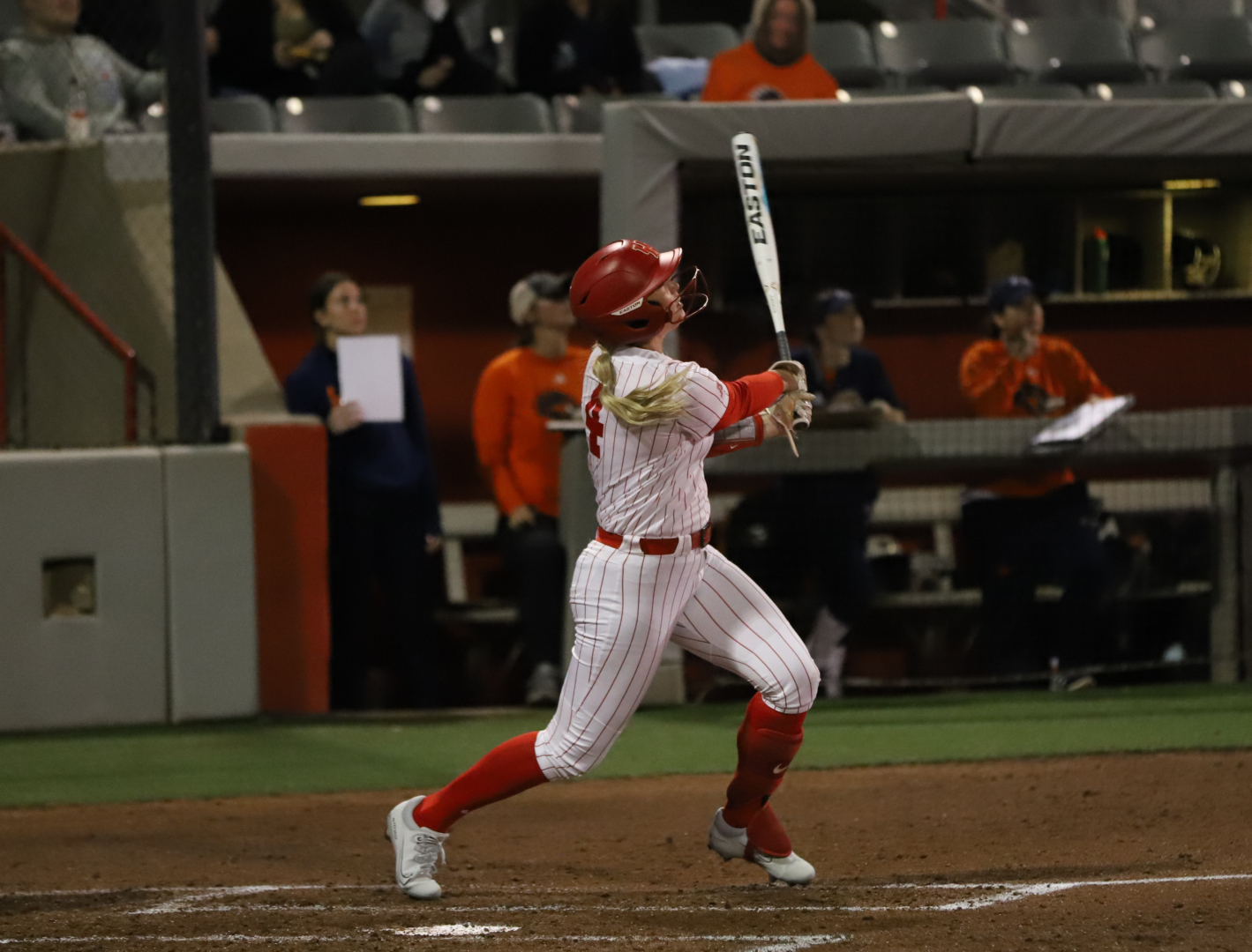 Aspen Howie belted a solo home run for UH softball in Saturday's series finale against Wichita State. | Sean Thomas/The Cougar