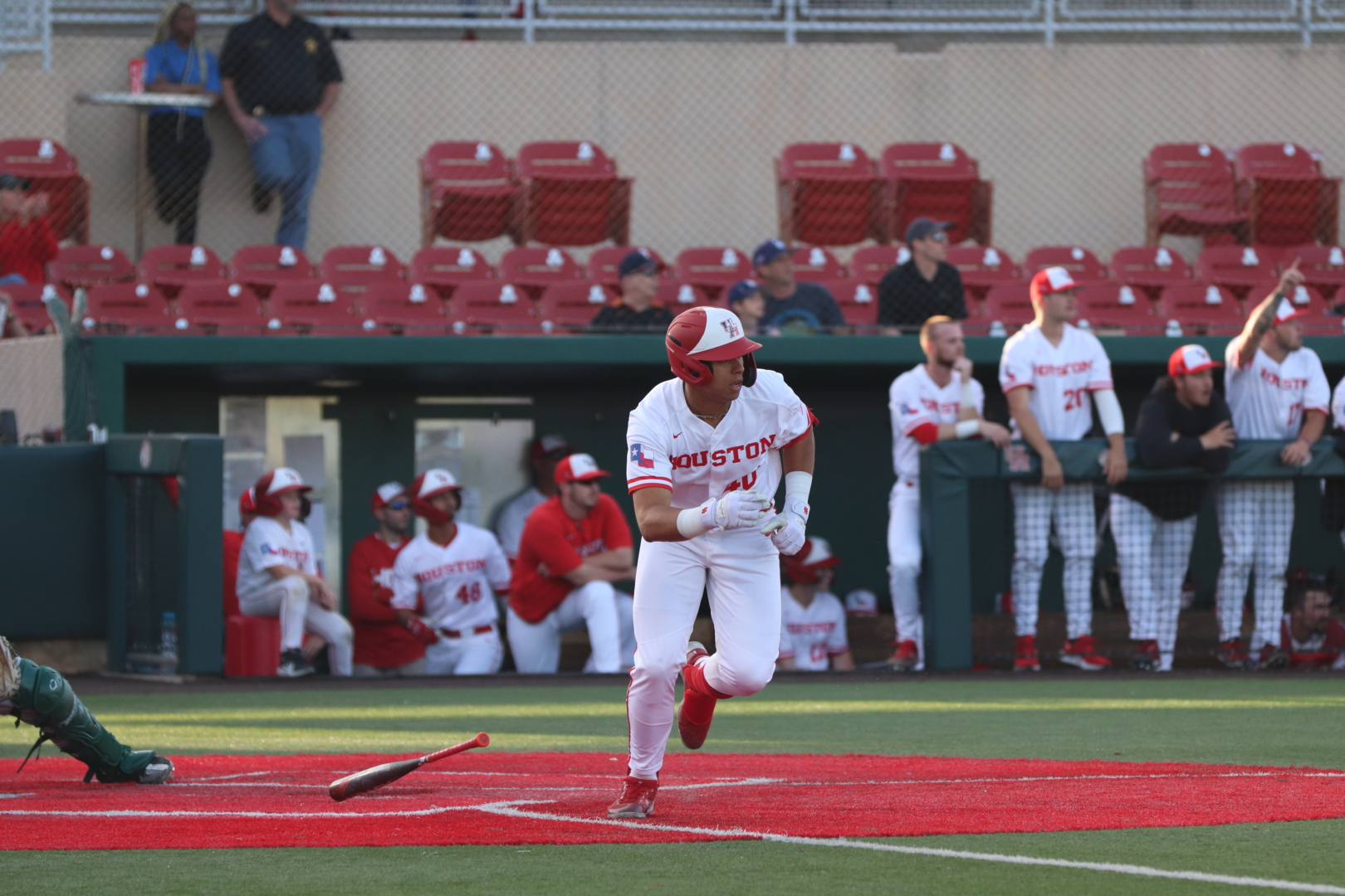Ryan Hernandez hit home runs No. 7 and 8 on the year over the weekend in UH baseball's series victory over Wichita State. | James Mueller/The Cougar